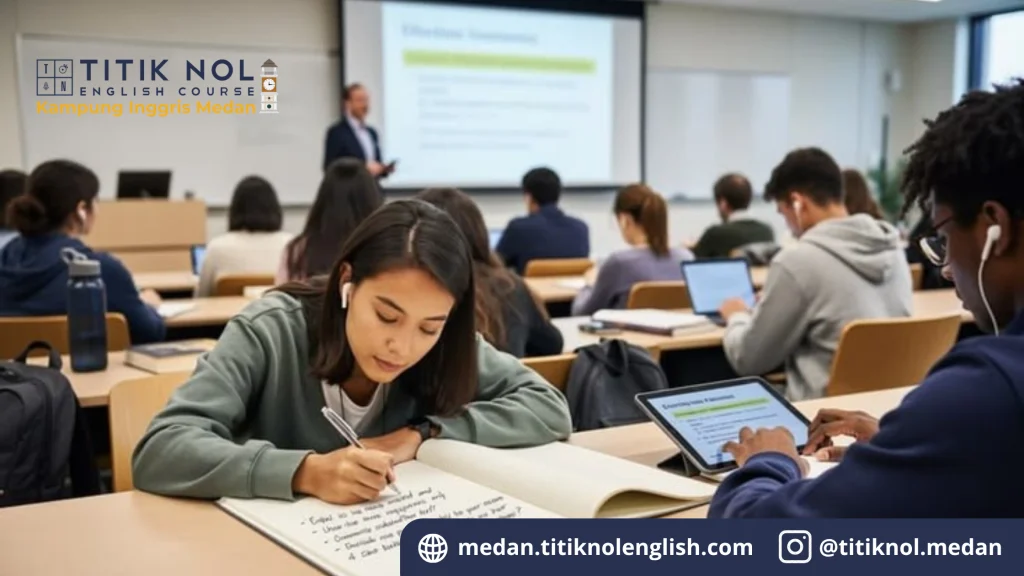 Jadwal resmi tes TOEFL ITP Medan, lokasi tes resmi, biaya, dan cara pendaftaran terbaru.
